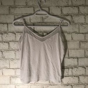 White Mesh Tank Top